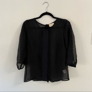 Urban Outfitters blouse with delicate lace details and buttons